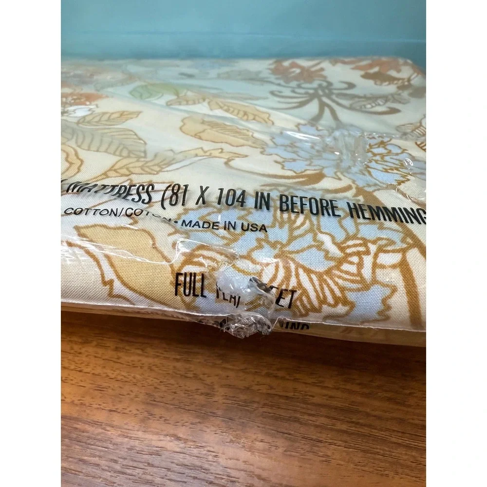 Vintage Cannon Royal Family Full Size No Iton Percale Flat Sheet.‎ Cotswold .